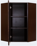 Edinburgh Wall Diagonal Corner Cabinet 24″W × 30″H × 12″D