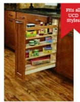 Base 9 Spice Pull-out 
5 w
Door not included Pull Out