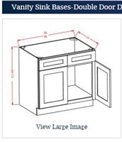 VANITY SINK BASE 36