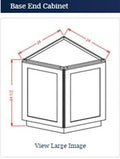 Sage Green  Base End Cabinet 24