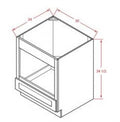 Shaker Blue Ocean Dark Base Microwave 30 Cabinet