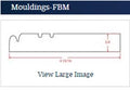 Shaker Navy Blue Furniture Base Molding