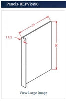 Shaker Navy Blue Refrigerator Panel 3096