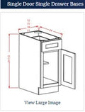 Shaker White Base 21 Cabinet
