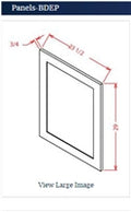 shaker white base decorative door panel