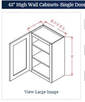 Unfinished Birch Shaker Wall cabinet 1242